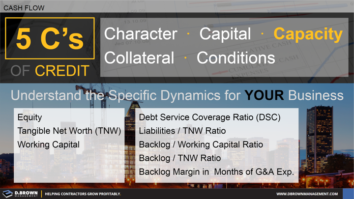 Cash Flow: 5Cs of Credit. Capacity.